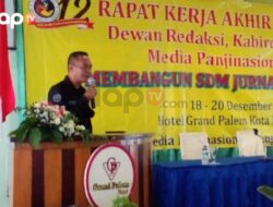 Kasi Humas Polres Batu Hadir di Rapat Kerja Akhir Tahun 2022 Media Panjinasional.net di Grand Palem Hotel