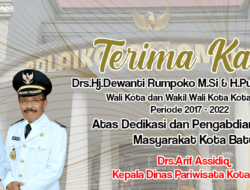 Terimakasih Ibu Dewanti Rumpoko dan Bapak Punjul Santoso Dari Drs.Arif Assidiq Kepala Dinas Pariwisata Kota Batu