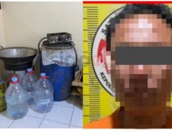 Polisi Ungkap Kasus Produksi Miras Tanpa Ijin di Tulungagung,Tersangka dan Barang Bukti Berhasil Diamankan