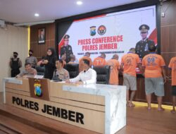 Awal Tahun 2023, Polres Jember Berhasil Amankan 10 Tersangka Pengedar Narkoba