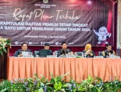 KPU Kota Batu Rapat Pleno Tetapkan Daftar Pemilih Tetap