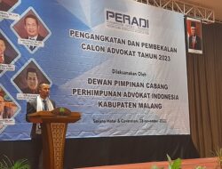 Pengangkatan Advokat DPC PERADI Kabupaten Malang