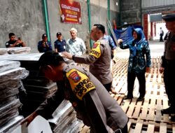 Kapolres Kediri Kota Sidak Gudang Logistik Pemilu 2024 dan Rekomendasikan Penambahan CCTV