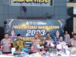 Polresta Sidoarjo Wujud Transparansi Ungkap Kasus Pada Publik