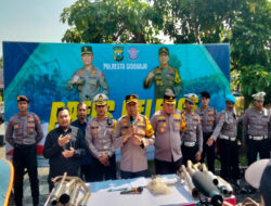 Satlantas Polresta Sidoarjo Sikat 326 Motor Dalam Razia Balap Liar