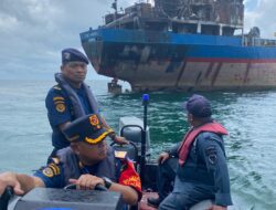 PASUKAN SEA AND COAST GUARD KEMENHUB (KPLP) BERHASIL MENGATASI INSIDEN KEBAKARAN