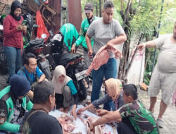 Aliansi Ojol Sidoarjo Merayakan Idul Adha, Potong 2 Ekor Kambing