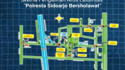 Satlantas Polresta Sidoarjo Siapkan Pengalihan Arus Hadapi Sidoarjo Bersholawat