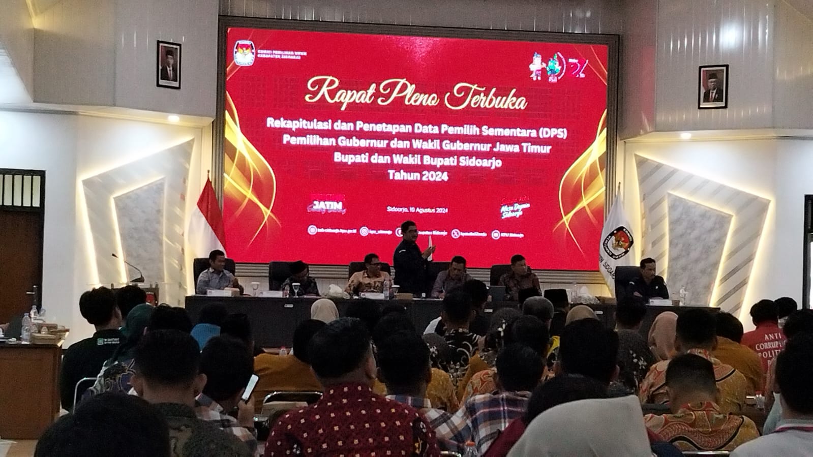 Rapat Pleno Terbuka digelar KPU Sidoarjo