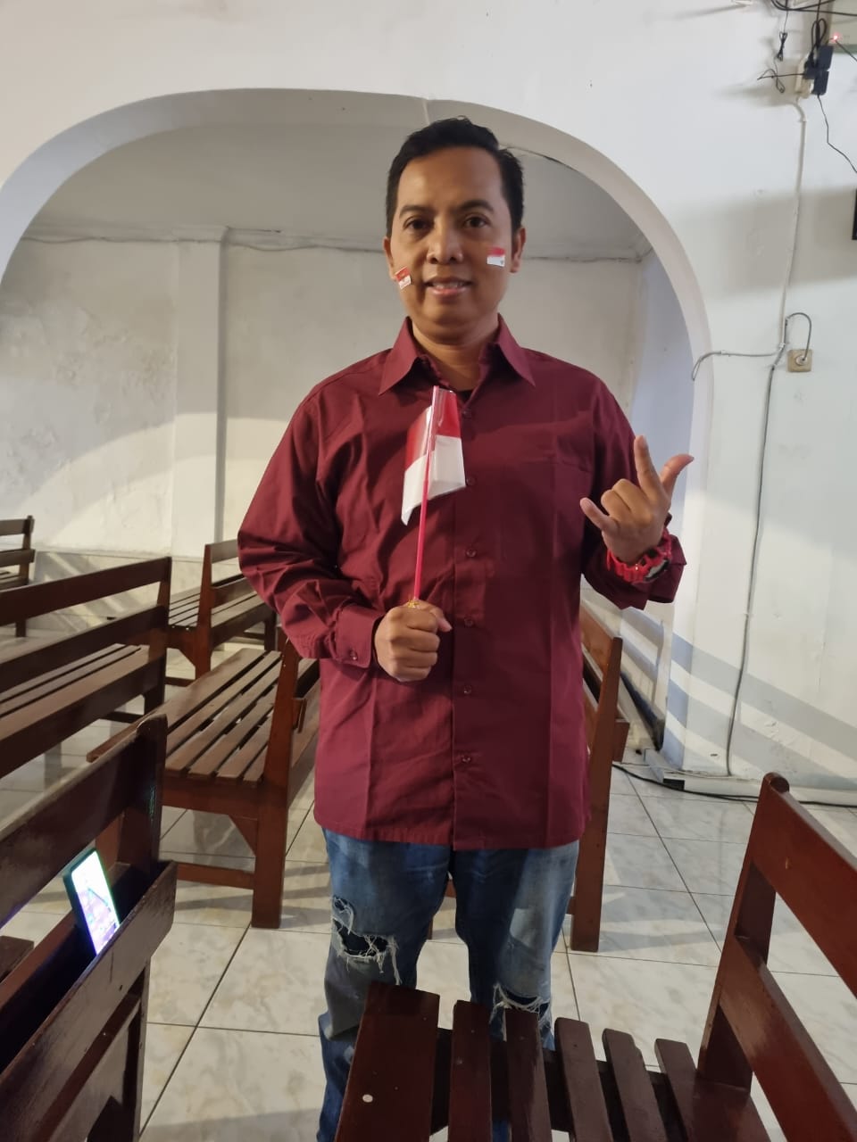 dr. Andre Rayakan Kemerdekaan dengan Doa untuk Bangsa di Gereja Isa Al-Masih Mojosari 