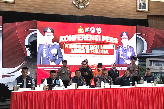 Polresta Sidoarjo Ungkap Kasus Narkoba Jaringan Internasional