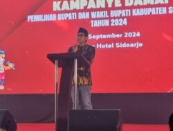 Komisi Pemilihan Umum Sidoarjo Gelar Deklarasi Kampanye Damai