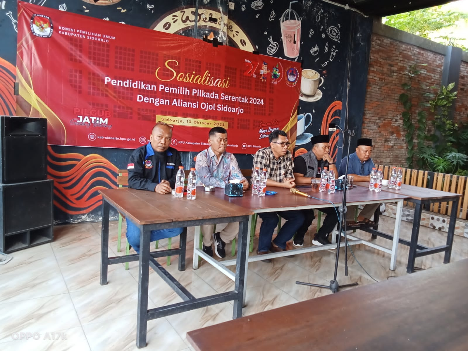 KPU Sidoarjo Gelar Sosialisasi Pendidikan Pemilih Pilkada 2024 Bersama Aliansi Ojol Sidoarjo