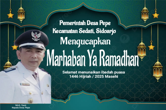 Kepala Desa Pepe M. Yasir Ucapkan Marhaban Ya Ramadhan