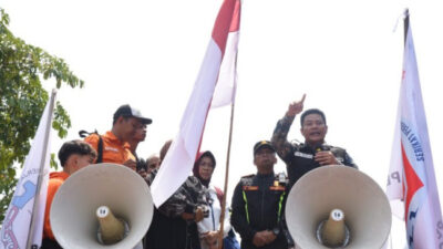 Peringatan May Day Buruh Sampaikan Aspirasi ke Bupati Sidoarjo
