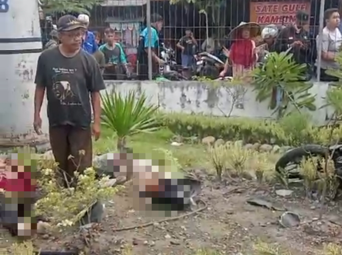 4 Orang Tewas dan 3 orang lain mengalami luka-luka Parah ditabrak KA Malioboro di Magetan