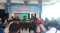 Kecamatan Sedati Gelar Sosialisasi Lomba RT Tahun 2025 yang dipimpin langsung oleh Camat Sedati, Abu Dardak.