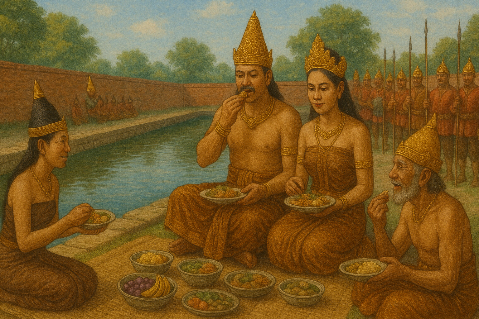 Misteri Kolam Segaran Trowulan, Warisan Majapahit Terpendam. (Gambar ilustrasi)