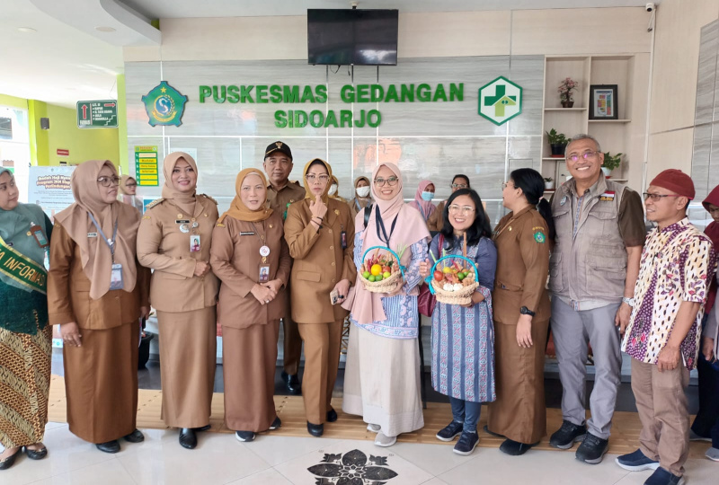 Kemenkes RI Verifikasi STBM di Sidoarjo, Puskesmas Gedangan menjadi salah satu lokus Verifikasi STBM 5 pilar