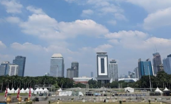 Monas menjadi lokasi puncak Peringatan HUT Bhayangkara ke-79 pada Selasa, (01/07/2025).