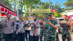 Koramil 0816/18 Gruduk Polsek Sedati Sambut HUT Bhayangkara