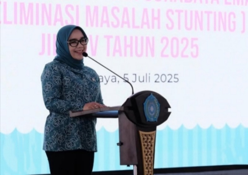 Ketua TP PKK Kota Surabaya, Rini Indriyani, menegaskan jika BWSE Jilid IV adalah gerakan eliminasi stunting