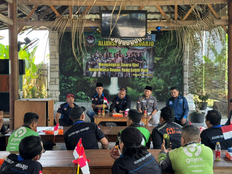Program Jaring Aspirasi digelar Aliansi Ojol Sidoarjo. Enam keputusan strategis ditetapkan