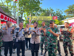 Koramil 0816/18 Gruduk Polsek Sedati Sambut HUT Bhayangkara