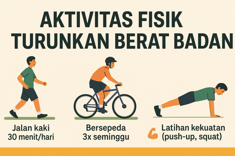 Nutrisi Seimbang dan aktivitas fisik merupakan Strategi Efektif Turunkan Berat Badan