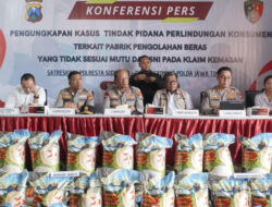 Satgas Pangan Polresta Sidoarjo Ungkap 12,5 Ton Beras Oplosan