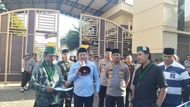 Demo damai digelar Himpunan Mahasiswa Islam (HMI) cabang Sidoarjo pada Selasa (02/09/2025) pukul 14.00 WIB di depan Gerbang Mapolresta Sidoarjo.