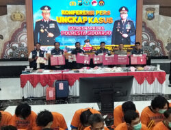 Polresta Sidoarjo dan BNN Gagalkan Penyelundupan 8,2 Kg Sabu