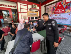 Donor Darah Polresta Sidoarjo Warnai HUT Humas Polri Ke-74